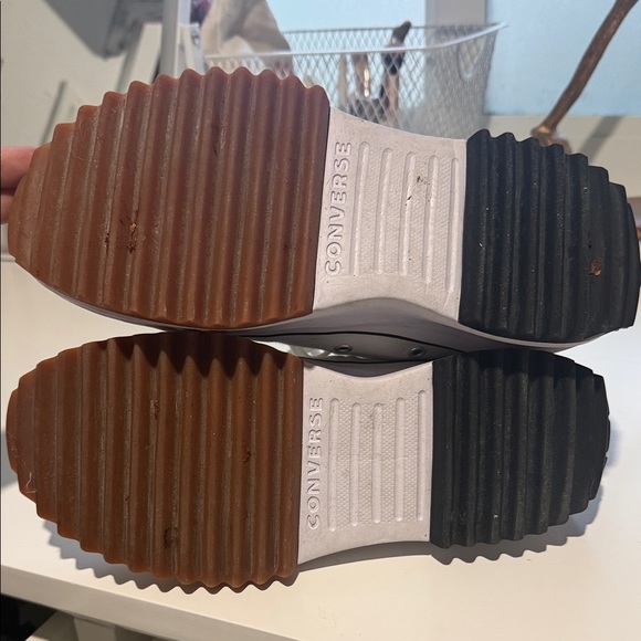 Converse Women's White Platform High-Tops - Picture 5 of 10